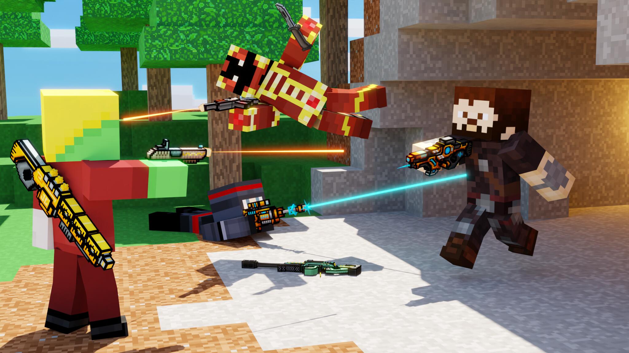 Discovery splash banner for Pixel Royale 3D Discord server