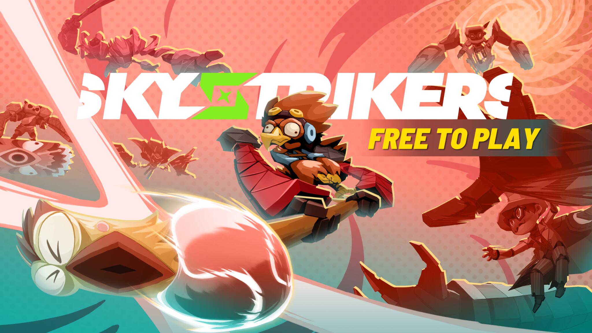 Discovery splash banner for SkyStrikers Discord server