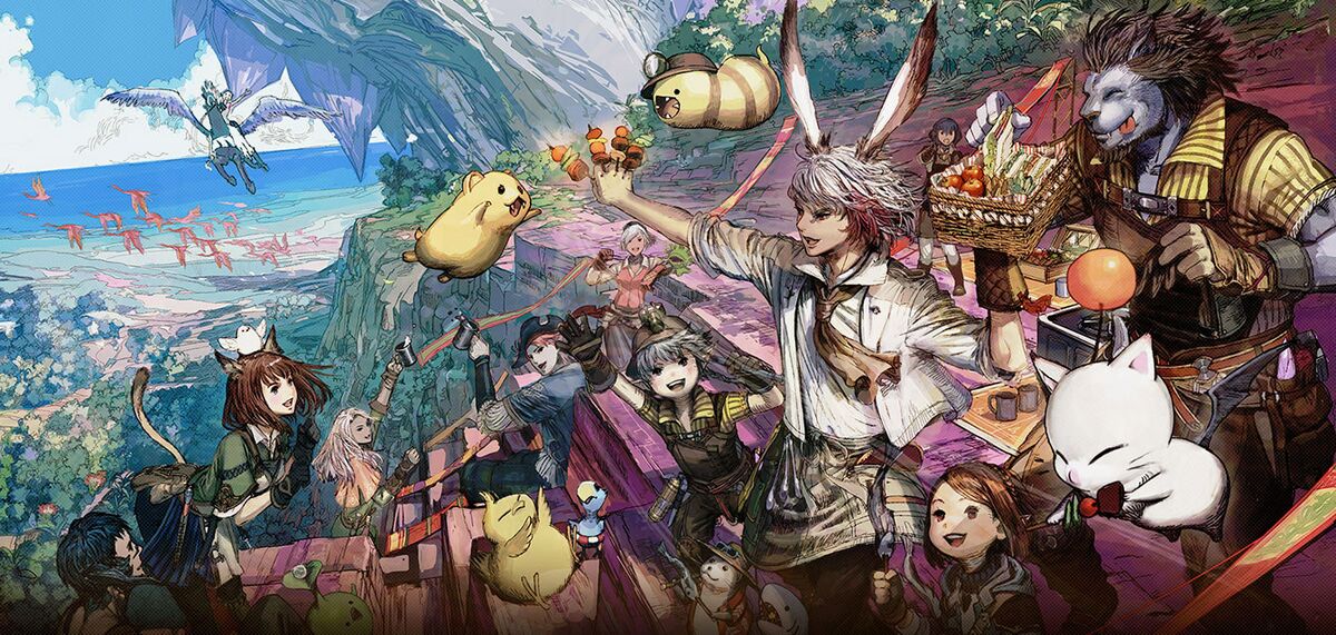 Discovery splash banner for Final Fantasy XIV Community Discord server