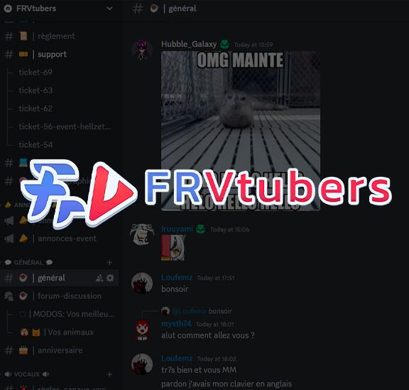 Discovery splash banner for FRVtubers Discord server