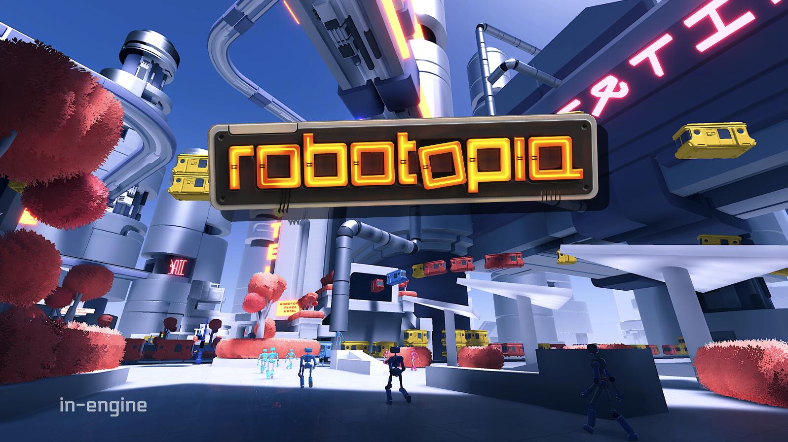 Discovery splash banner for Robotopia Discord server