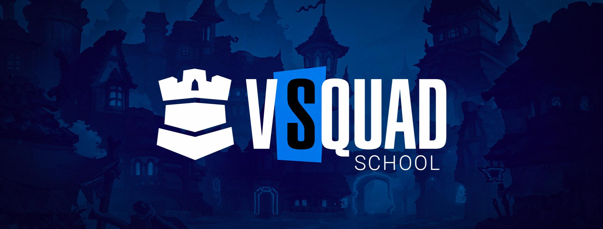 Discovery splash banner for VSQUAD School Discord server