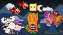Discovery splash banner for 🌈 Moshi Online 🌈 Discord server