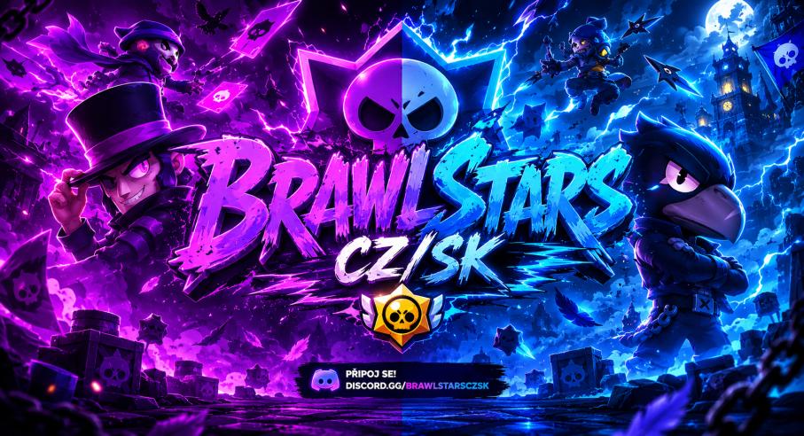 Discovery splash banner for Brawl Stars CZ/SK Discord server