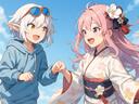 Discovery splash banner for KomikoAI - AI Art, Characters & Fandoms Discord server