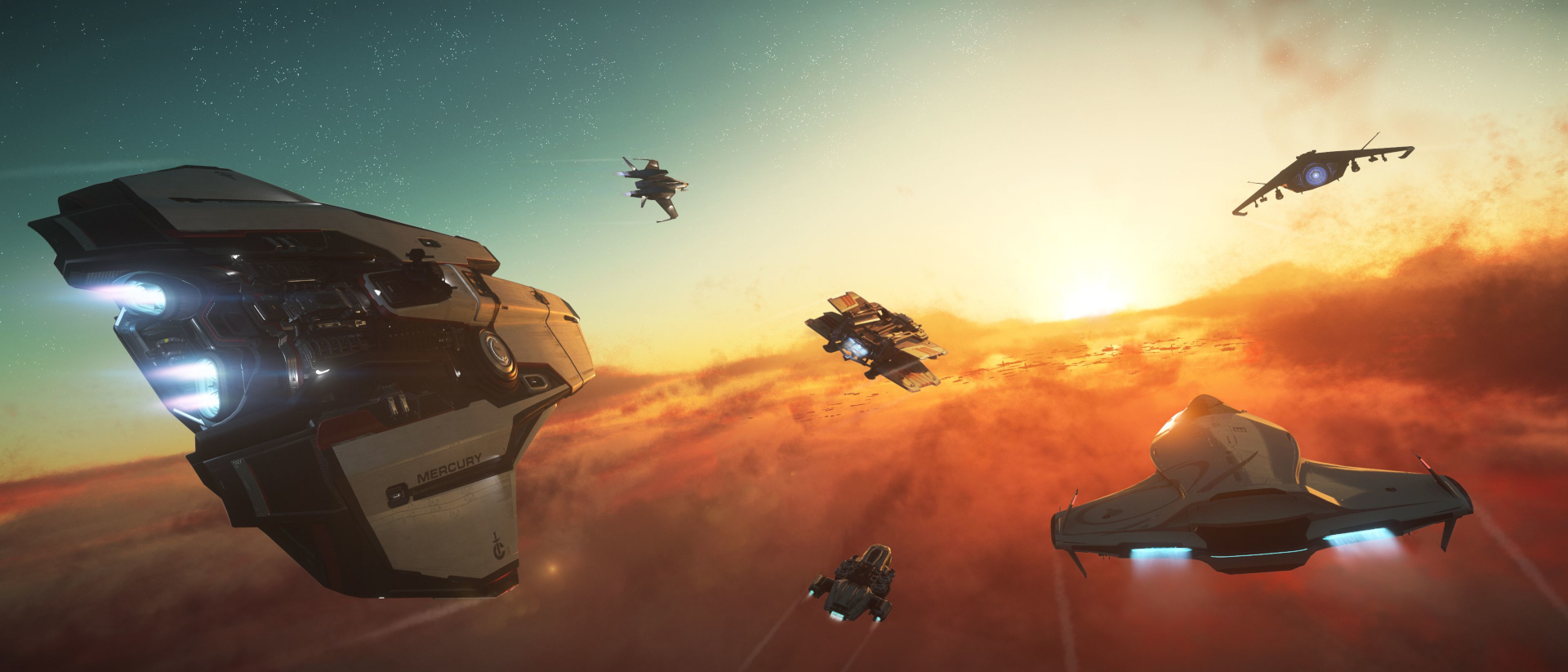 Discovery splash banner for Galactic Logistics Discord server