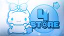 Discovery splash banner for 4 Store 🩵 Discord server