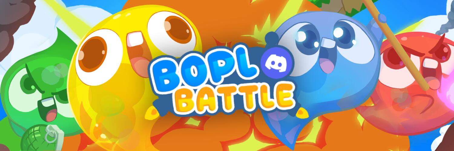 Discovery splash banner for Bopl Battle Community Discord server