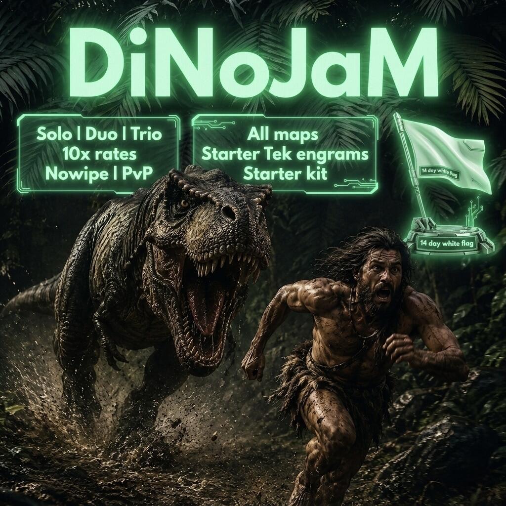 Discovery splash banner for DiNoJaM Discord server