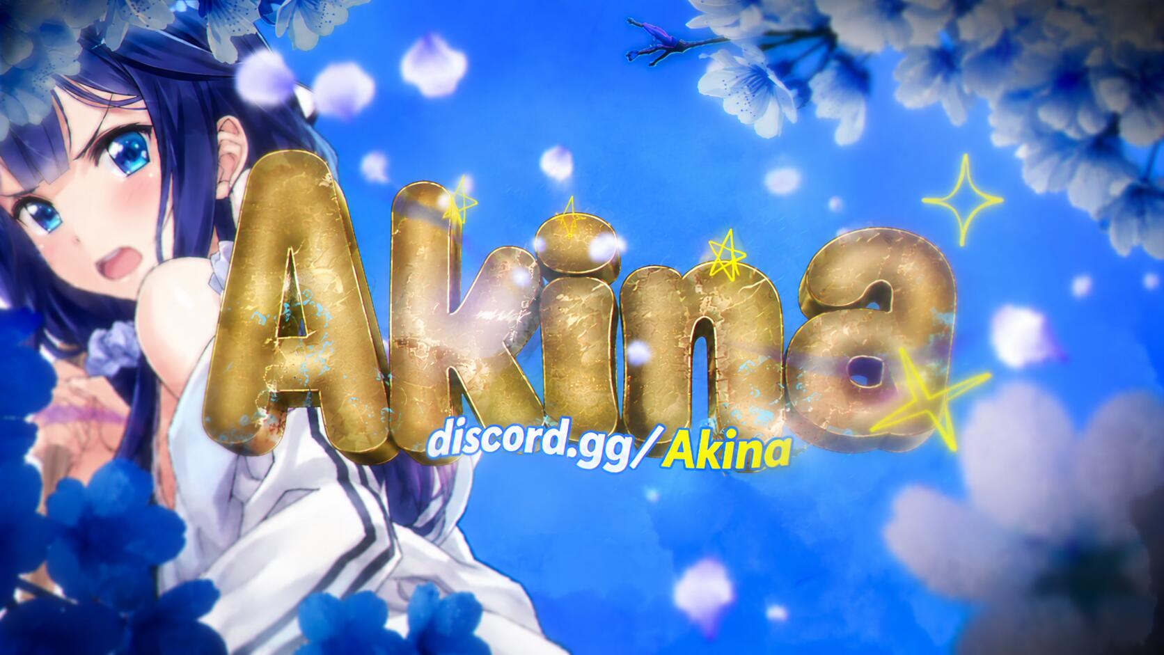 Discovery splash banner for 🩵 ・AKINA #🇵🇸 Discord server