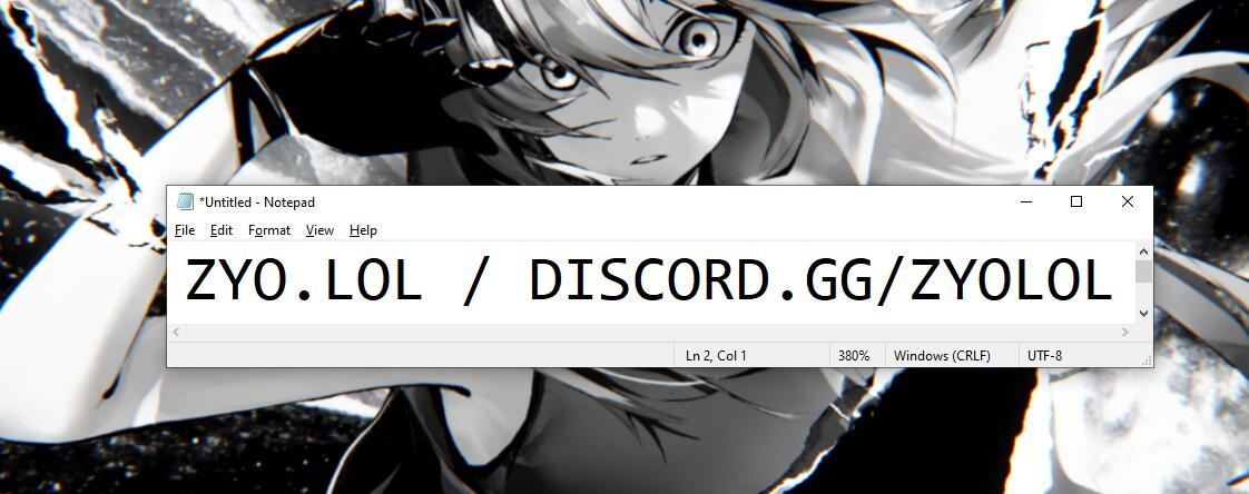 Discovery splash banner for zyo.lol | #2026 Discord server