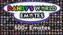 Discovery splash banner for Dandy's World Emotes Discord server