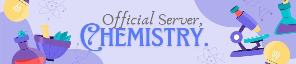Discovery splash banner for Chemistry Discord server