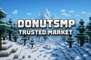 Discovery splash banner for DonutSMP Trusted Market Discord server