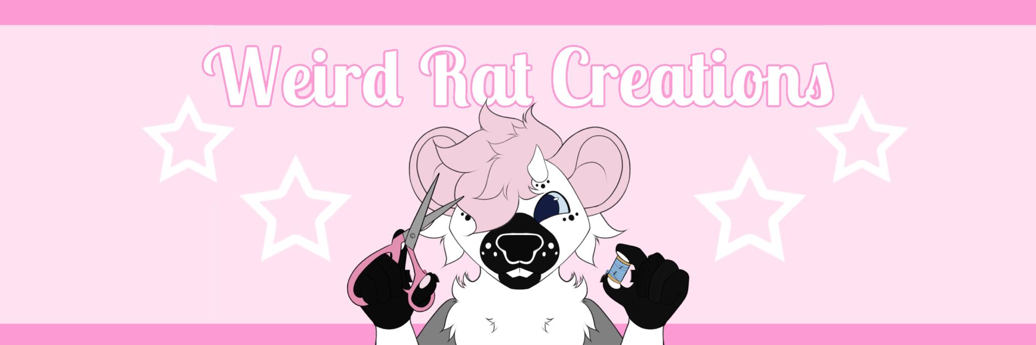 Discovery splash banner for Rat's Fursuit Making Lounge Discord server