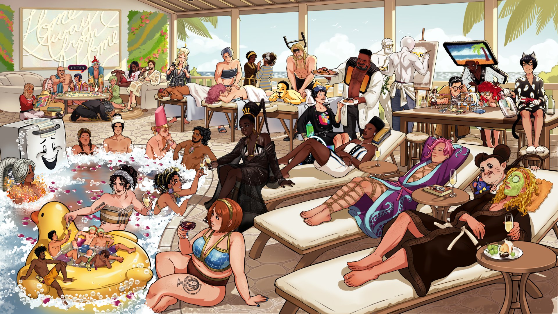 Discovery splash banner for Date Everything! Official Server Discord server