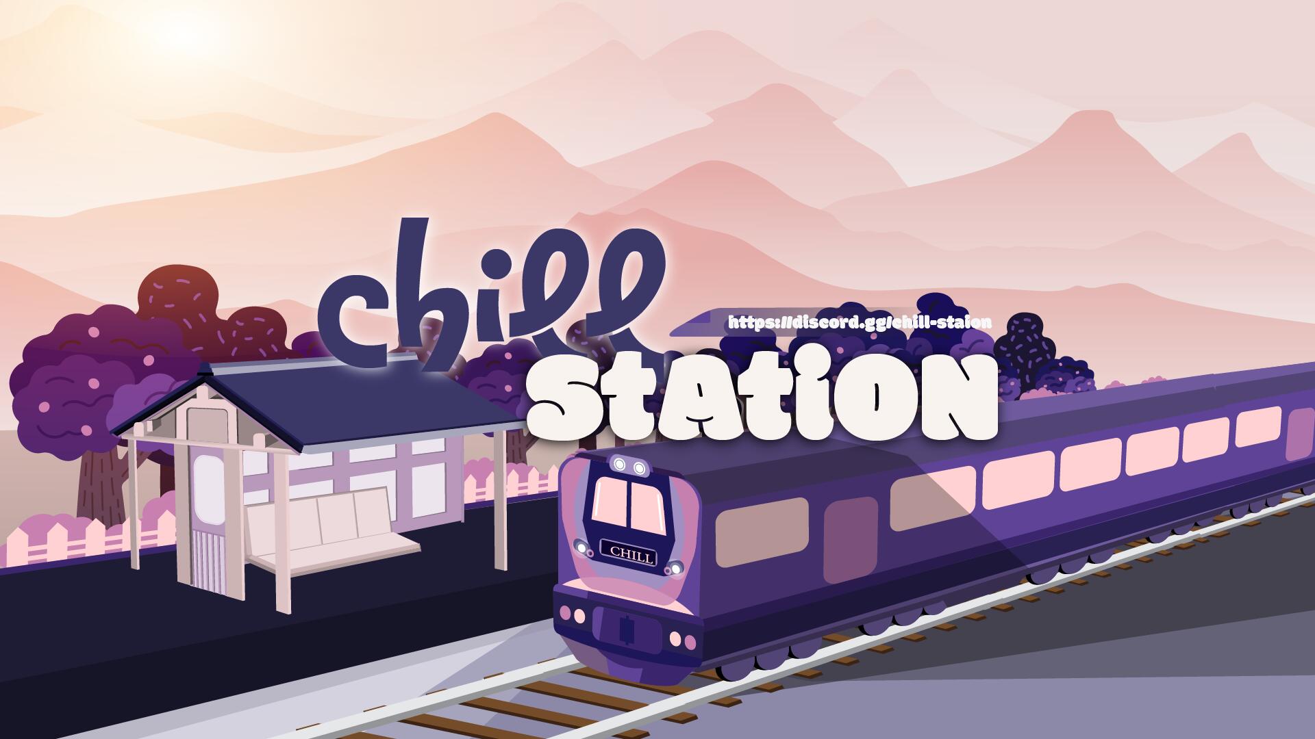 Discovery splash banner for Chill Station Discord server