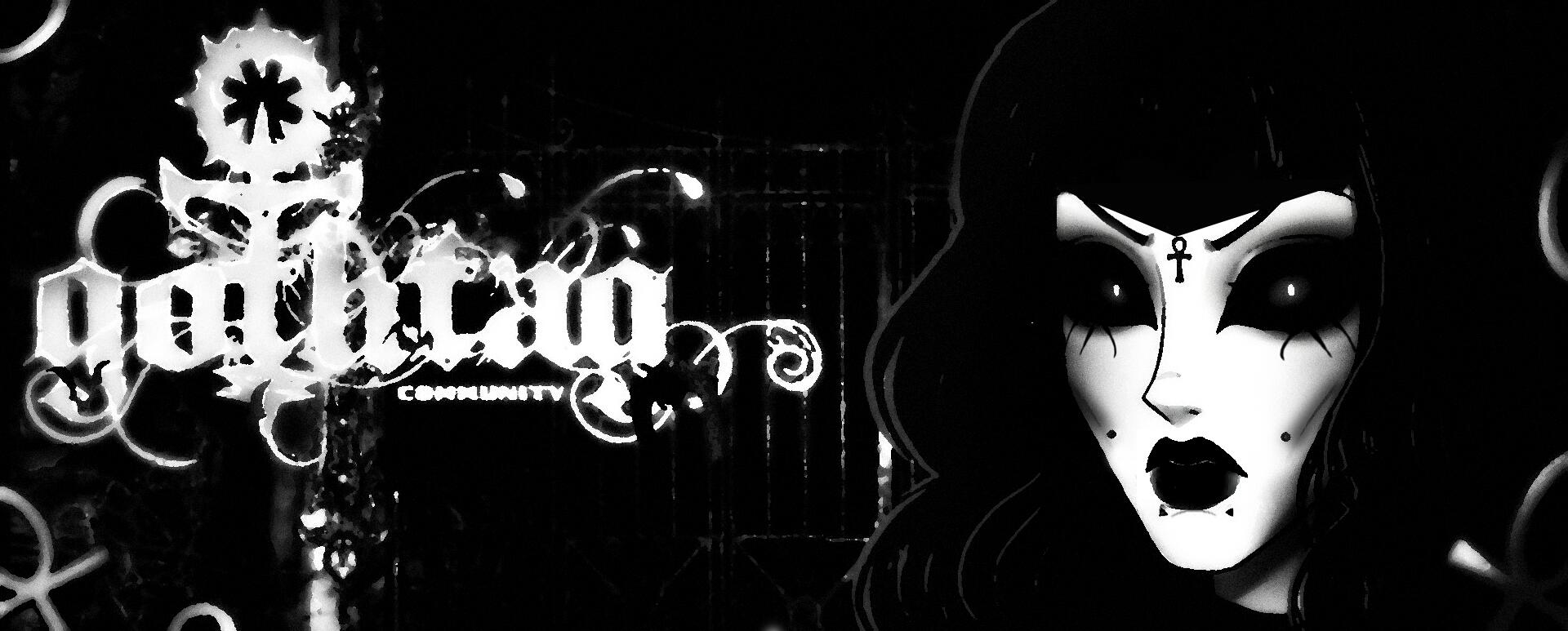 Discovery splash banner for goth Discord server