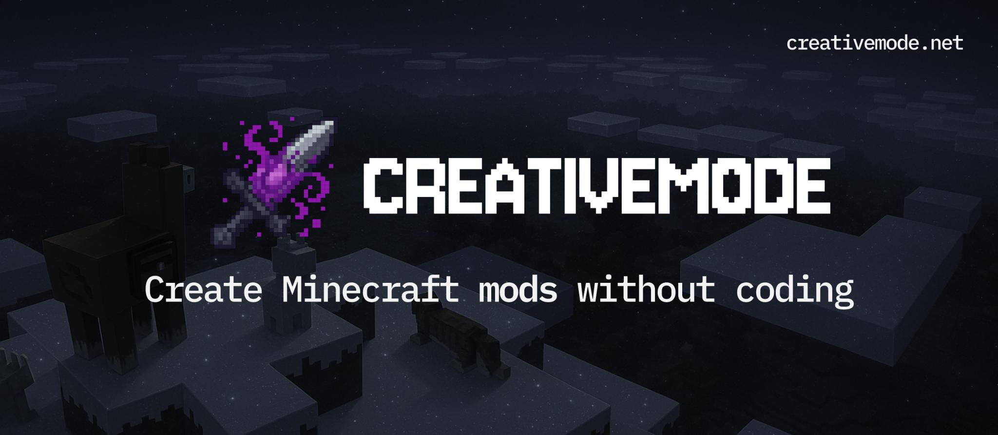 Discovery splash banner for CreativeMode Discord server