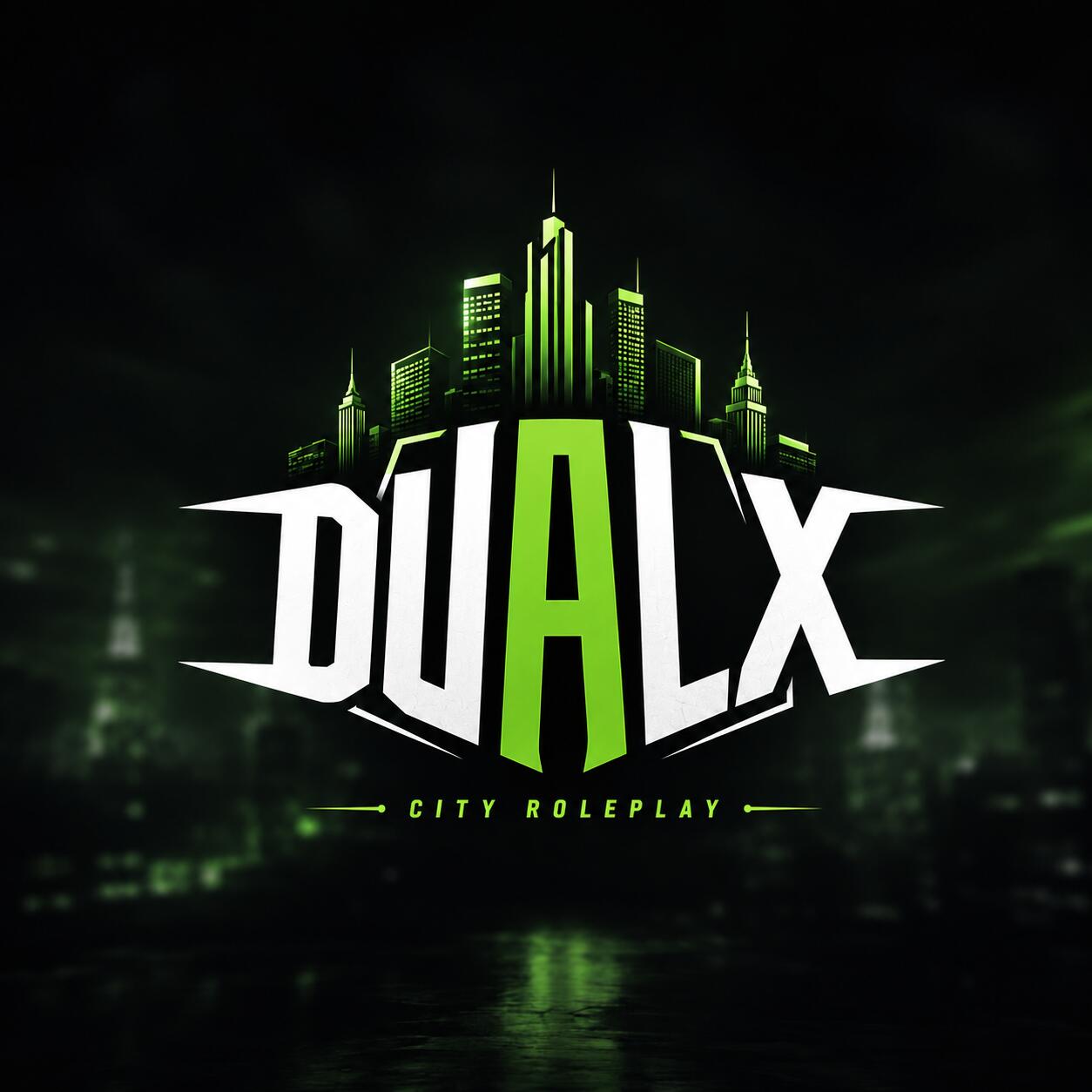 Discovery splash banner for DUAL X CITY Discord server