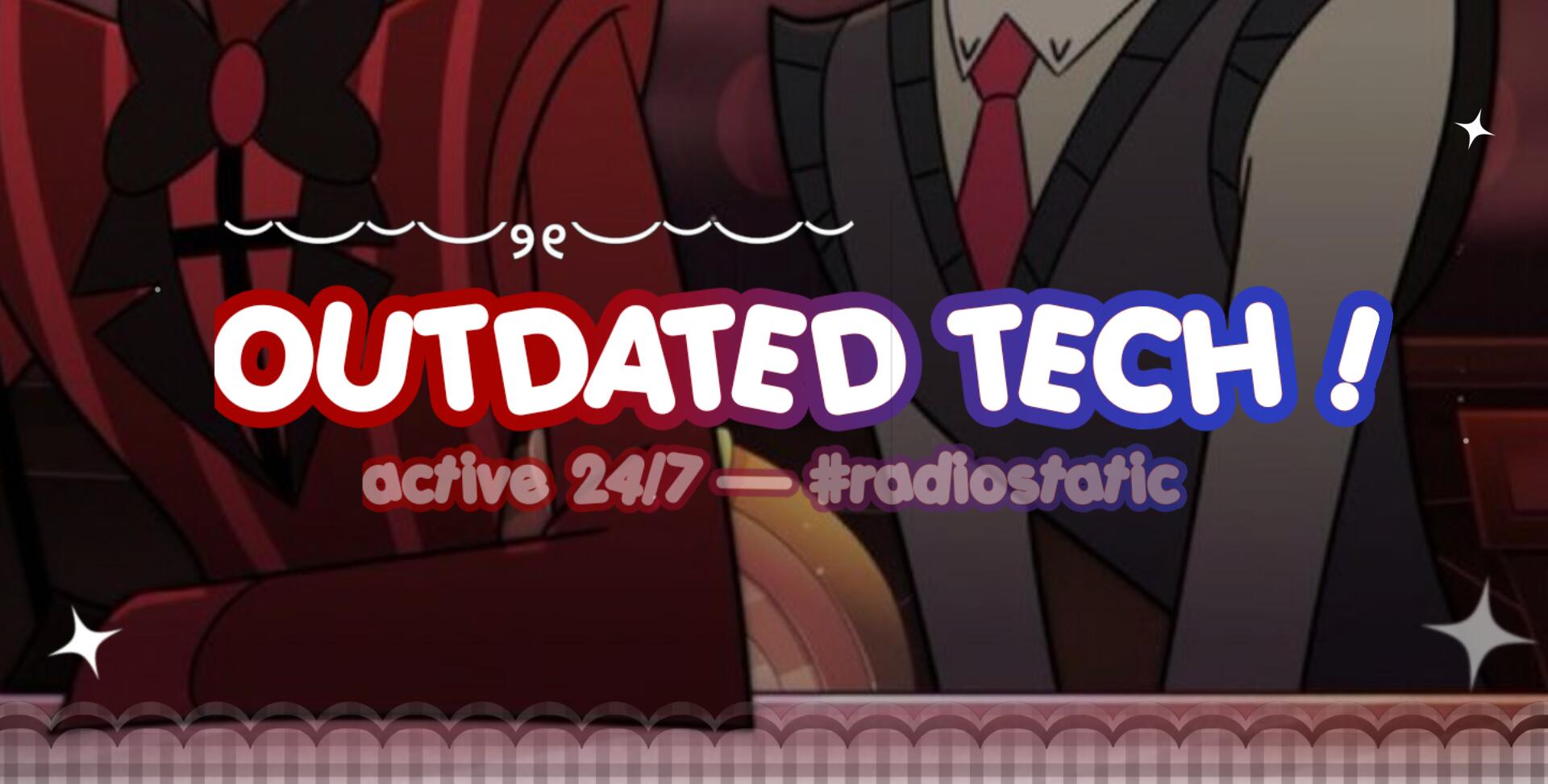 Discovery splash banner for 📺🦌 outdated tech ⸝⸝ 50% revamp Discord server