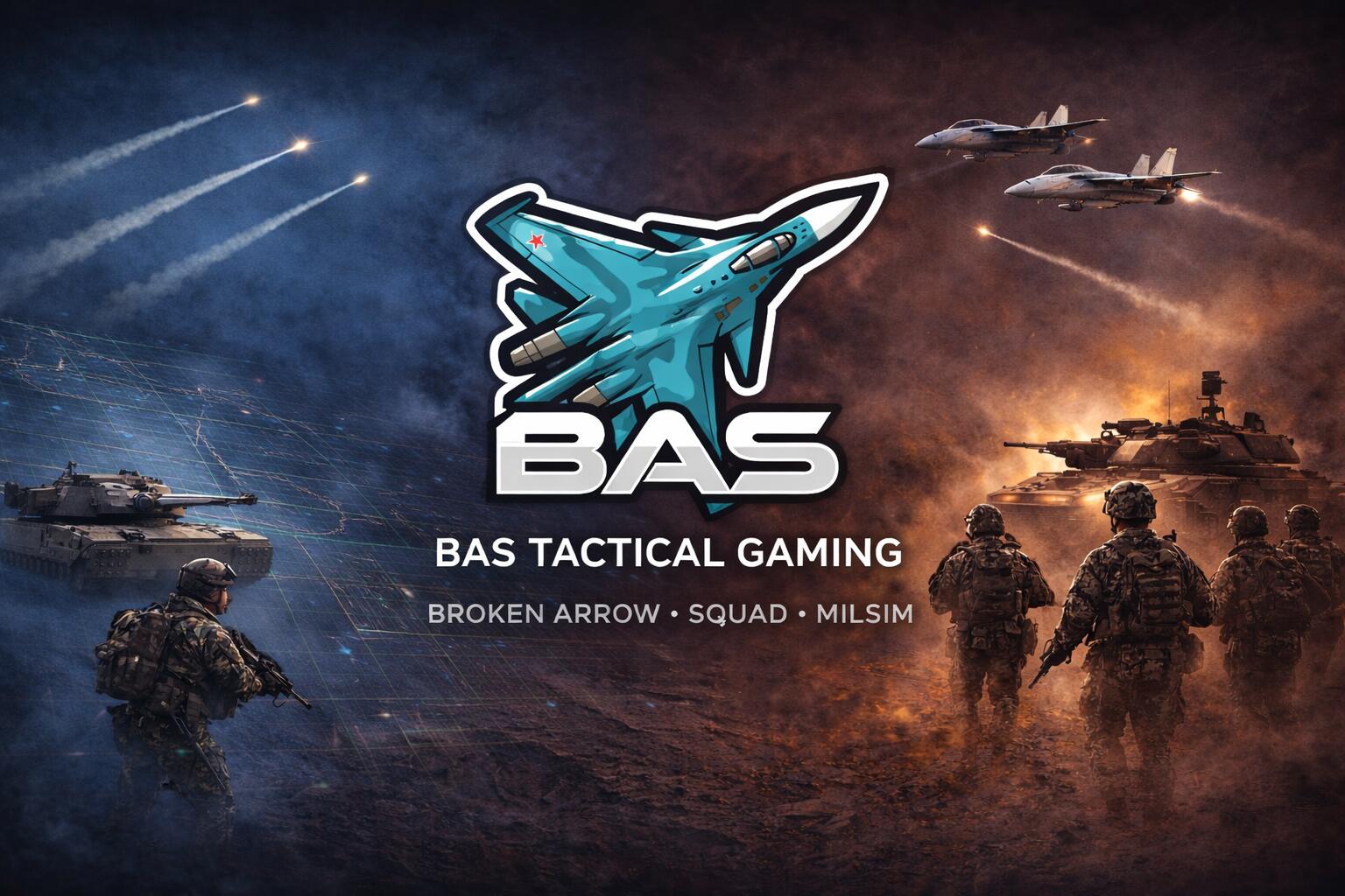 Discovery splash banner for BAS - Broken Arrow / Squad (ENG) Discord server