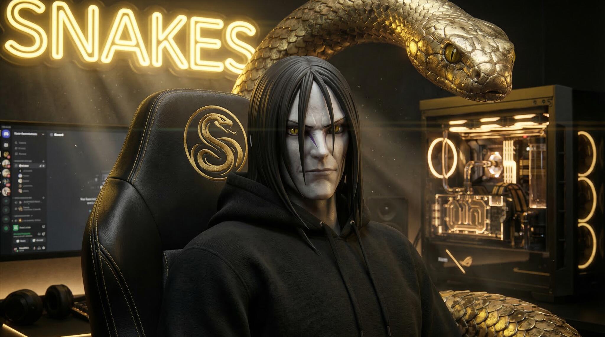 Discovery splash banner for SNAKES Discord server