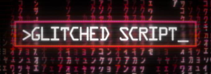 Discovery splash banner for Glitched Script Discord server