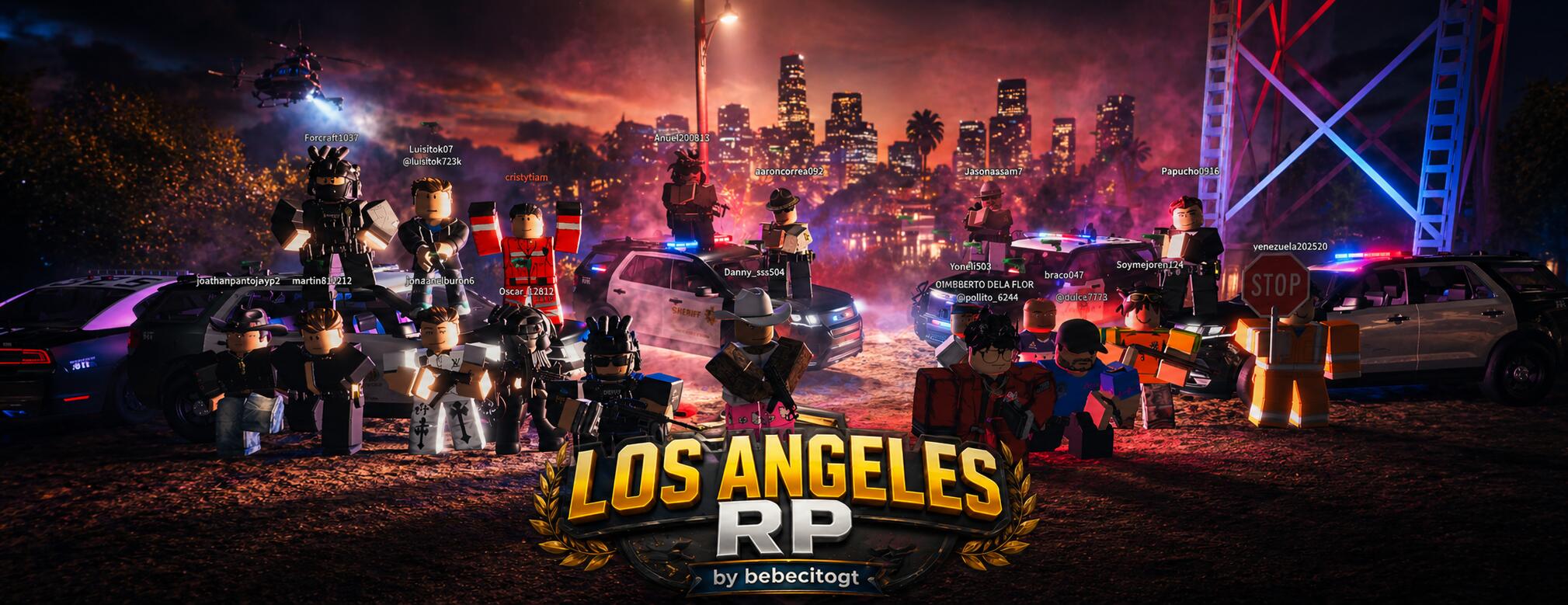 Discovery splash banner for Los Angeles RP_by Bebectitogt Discord server