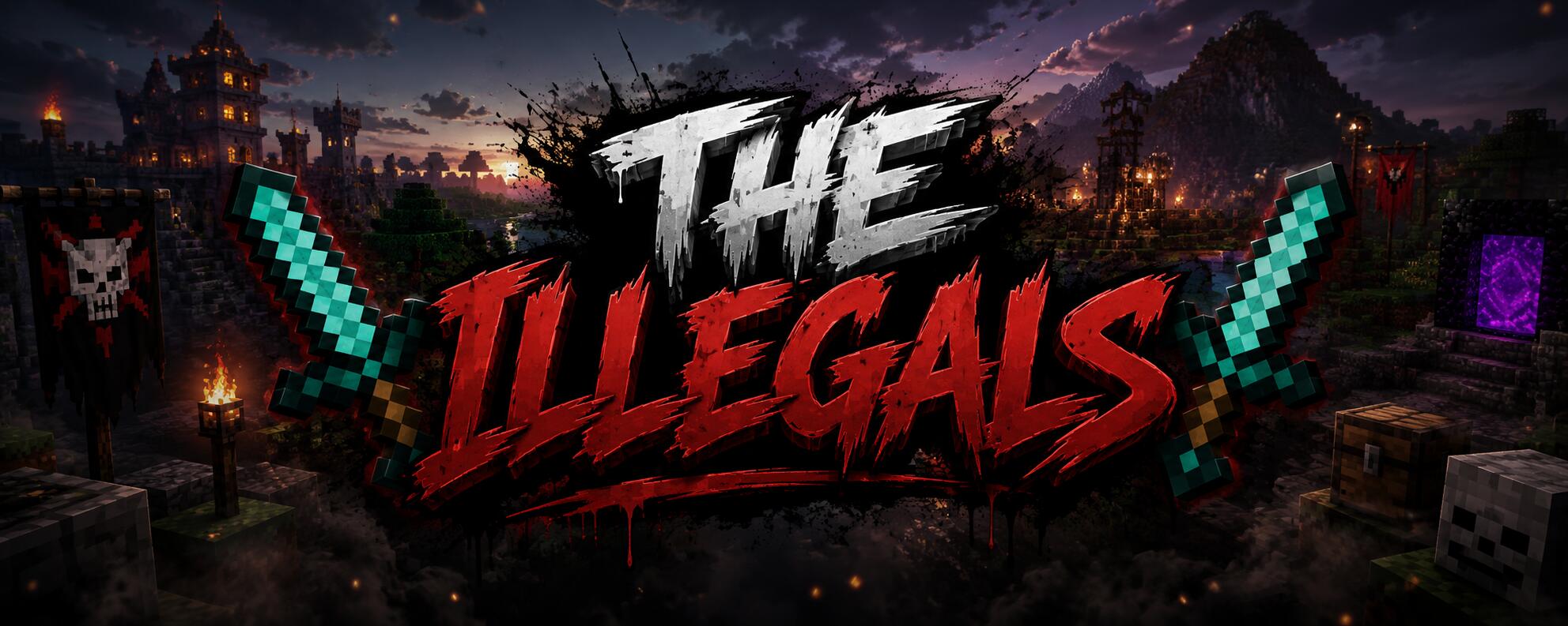 Discovery splash banner for The Illegals Discord server