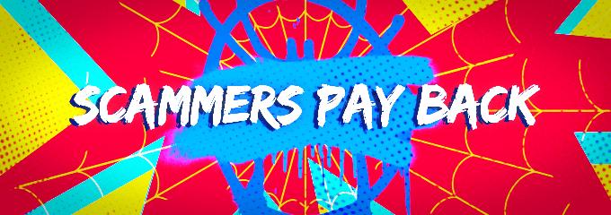 Discovery splash banner for Scammer Pay Back Discord server