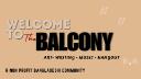 Discovery splash banner for Balcony // Non-Toxic Discord server