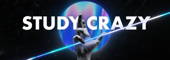 Discovery splash banner for STUDY CRAZY Discord server