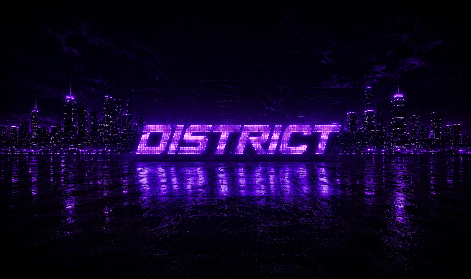 Discovery splash banner for DISTRICT Discord server