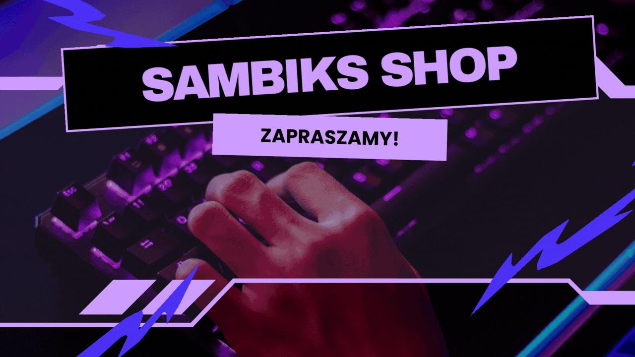 Discovery splash banner for Sambiks SHOP Discord server