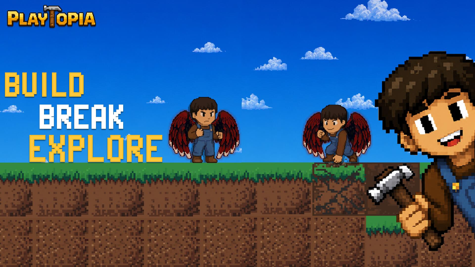 Discovery splash banner for Playtopia Discord server