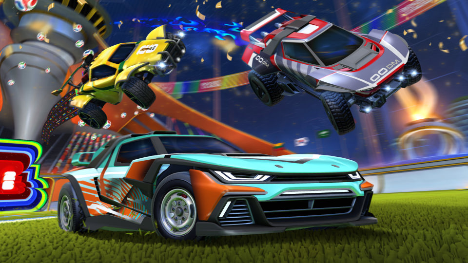 Discovery splash banner for Rocket League Discord server
