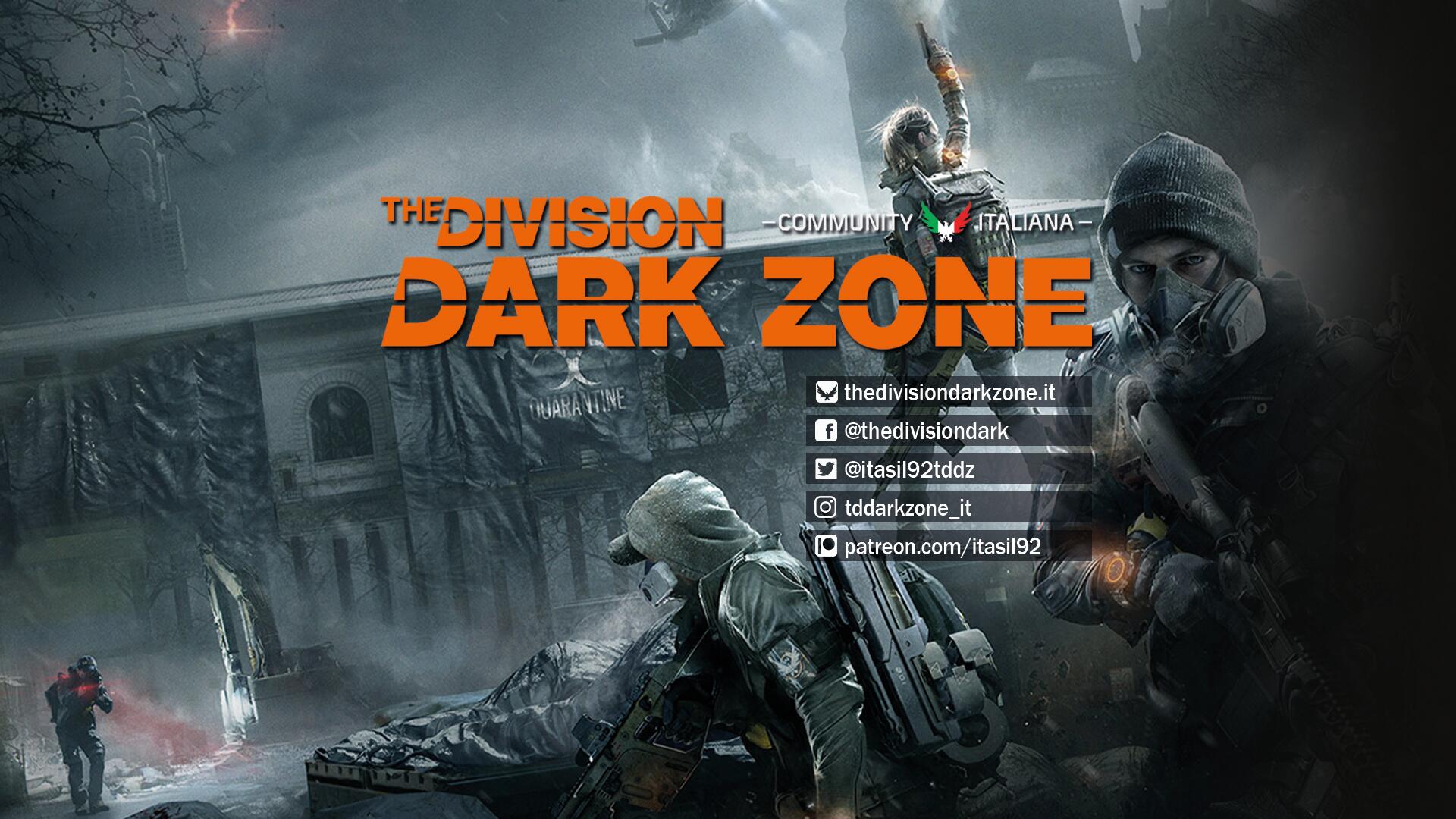 Discovery splash banner for The Division Dark Zone Italia Discord server