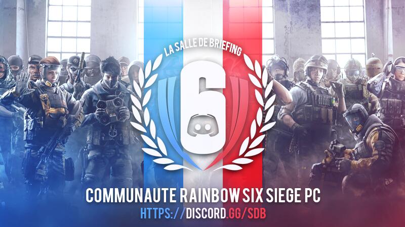 Discovery splash banner for R6 FR | Rainbow Six Siege : La Salle de Briefing Discord server