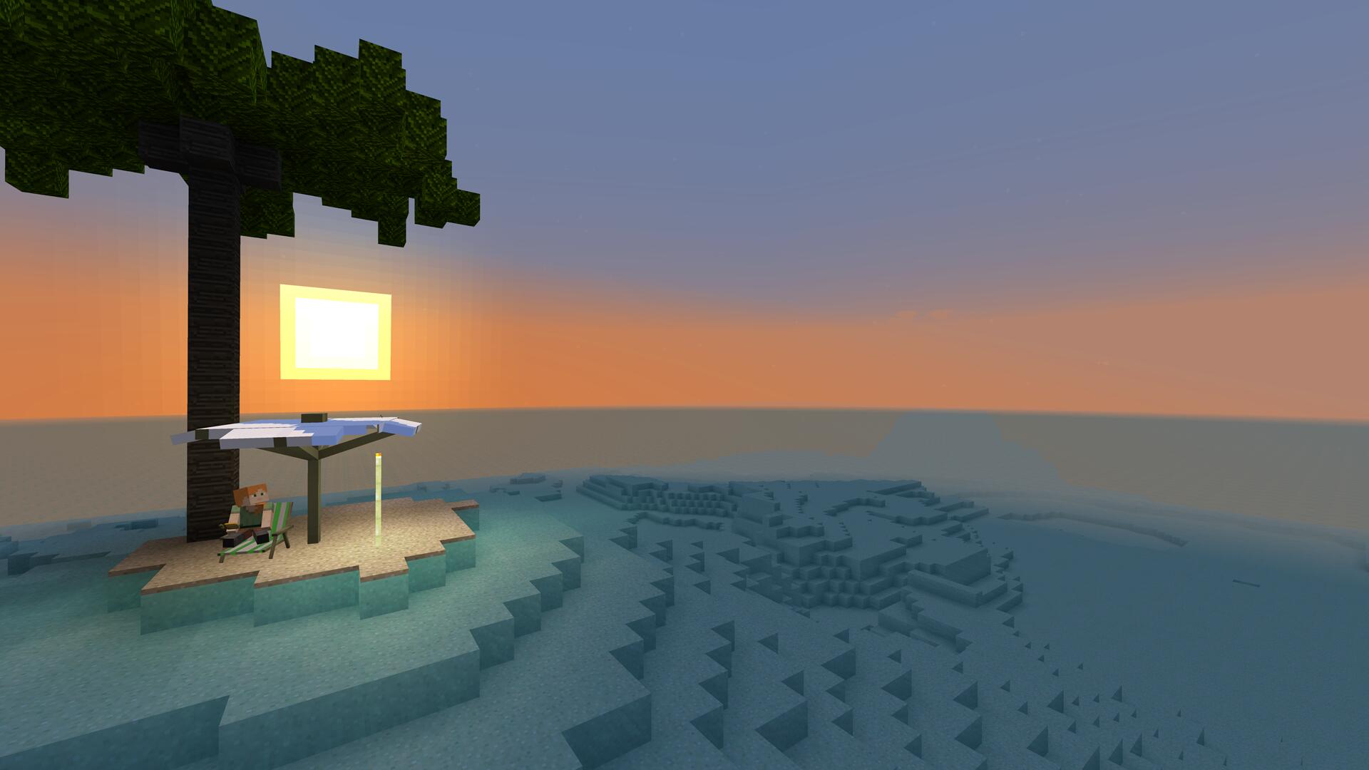Discovery splash banner for Tropicraft Discord server