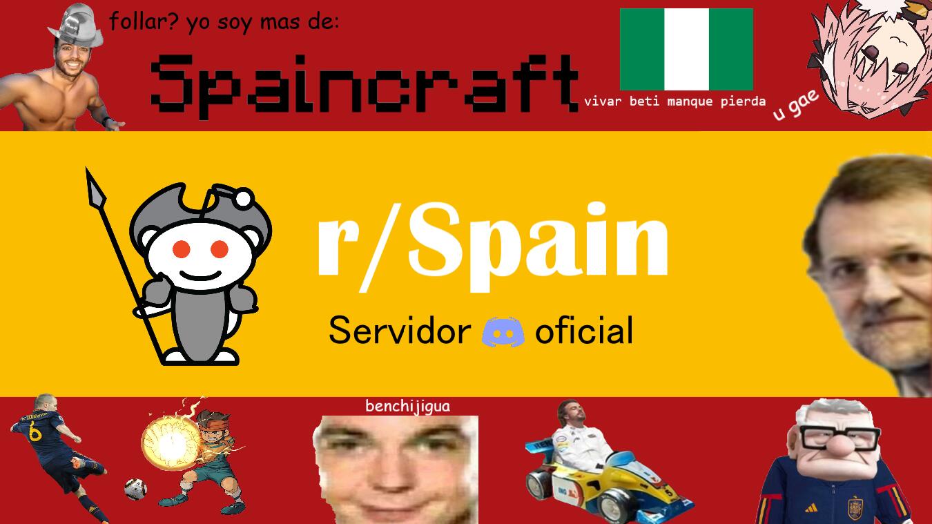 Discovery splash banner for r/Spain Discord Discord server