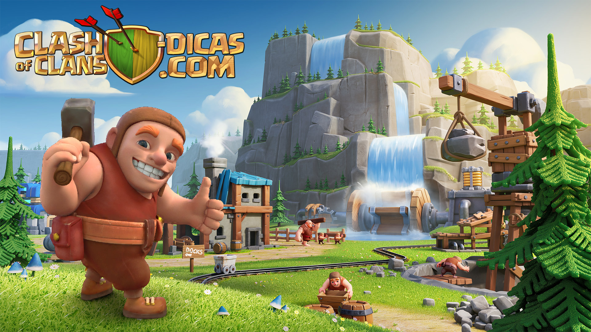 Discovery splash banner for Clash of Clans Brasil Discord server