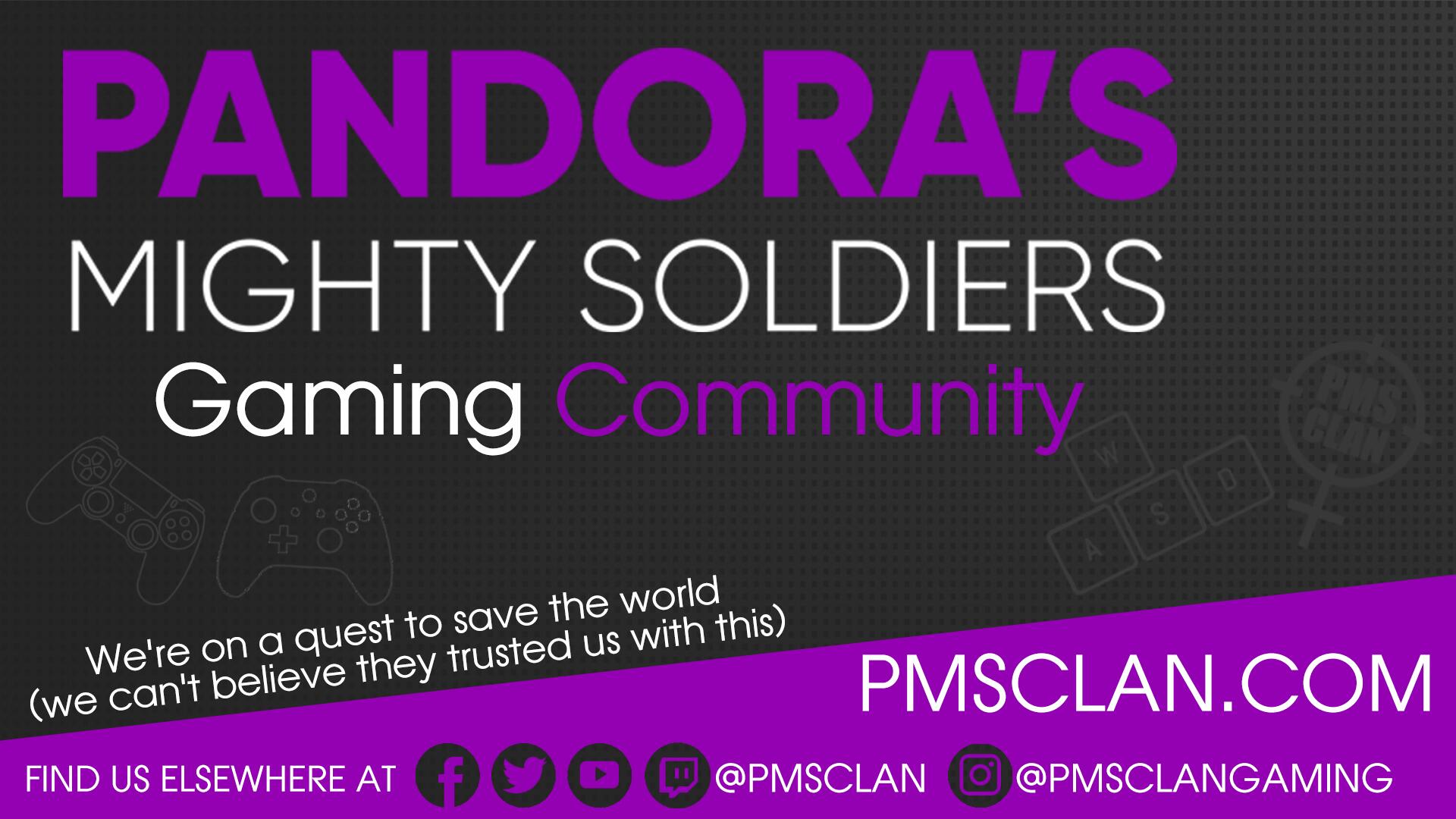 Discovery splash banner for PMS Clan Discord server