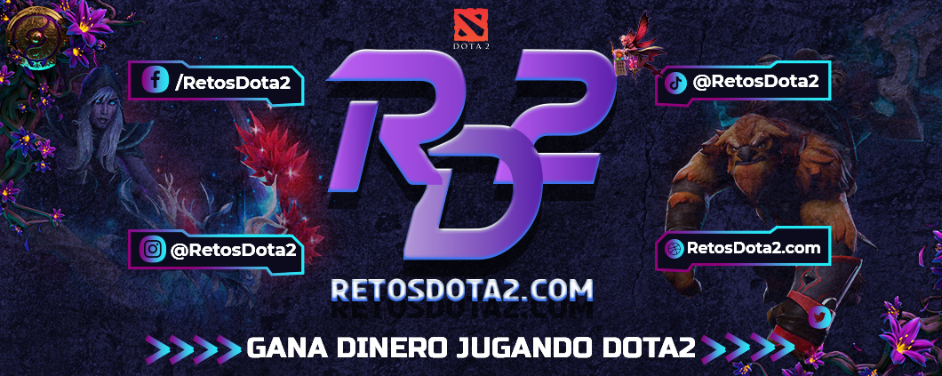 Discovery splash banner for Retos Dota2 Discord server