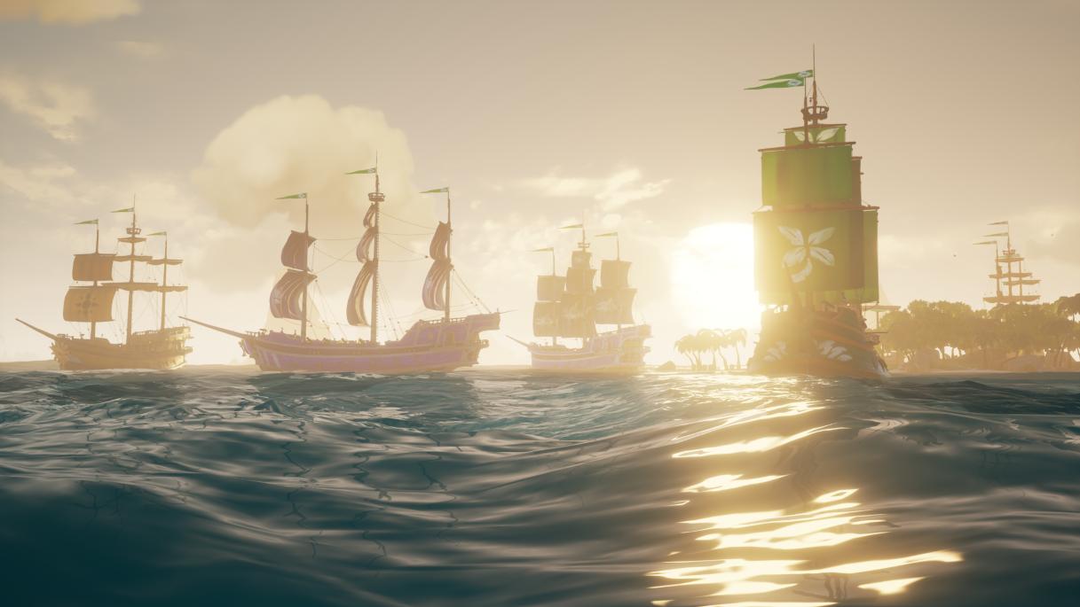 Discovery splash banner for Sea of Thieves Brasil - Lendas do Mar Discord server