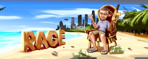 Discovery splash banner for Chill Place | RAGE GAMING Discord server