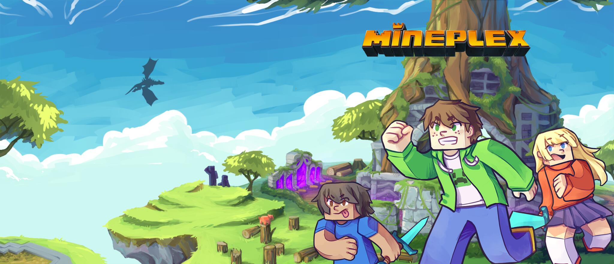 Discovery splash banner for Mineplex Discord server
