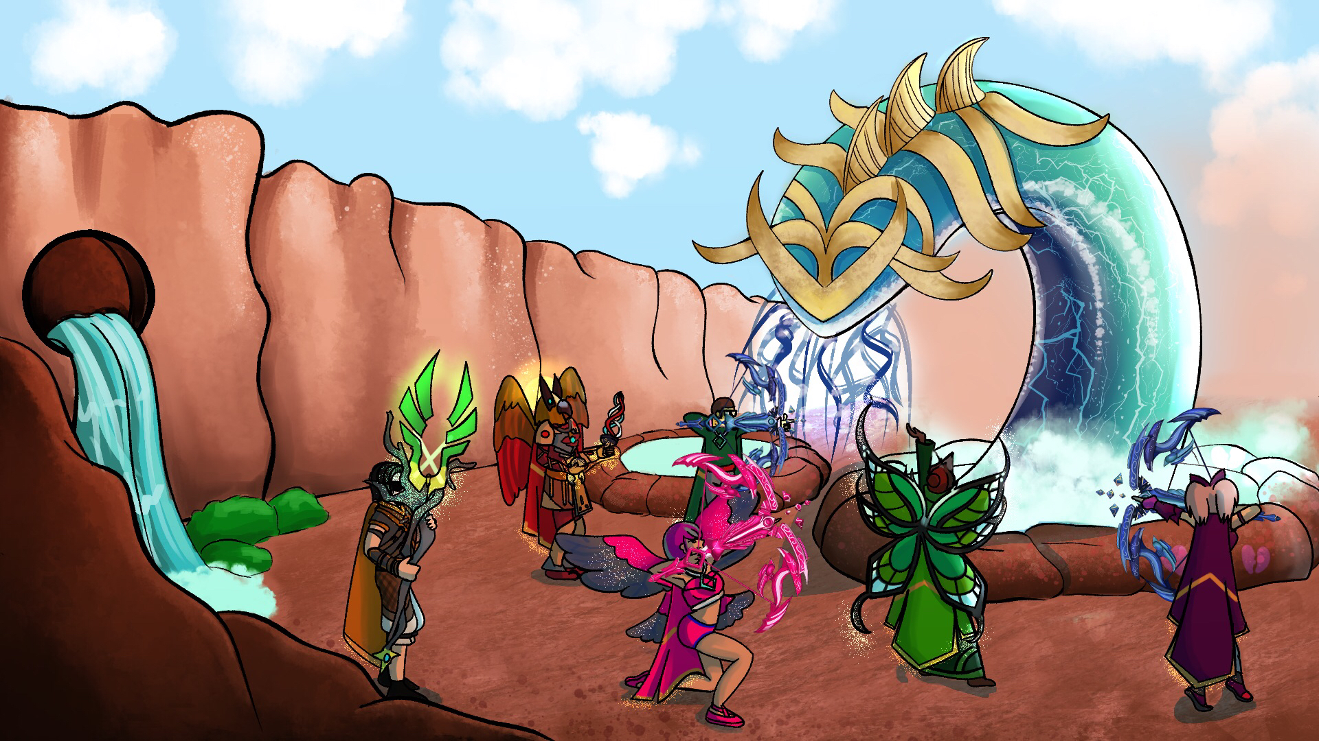 Discovery splash banner for Raids School Discord server