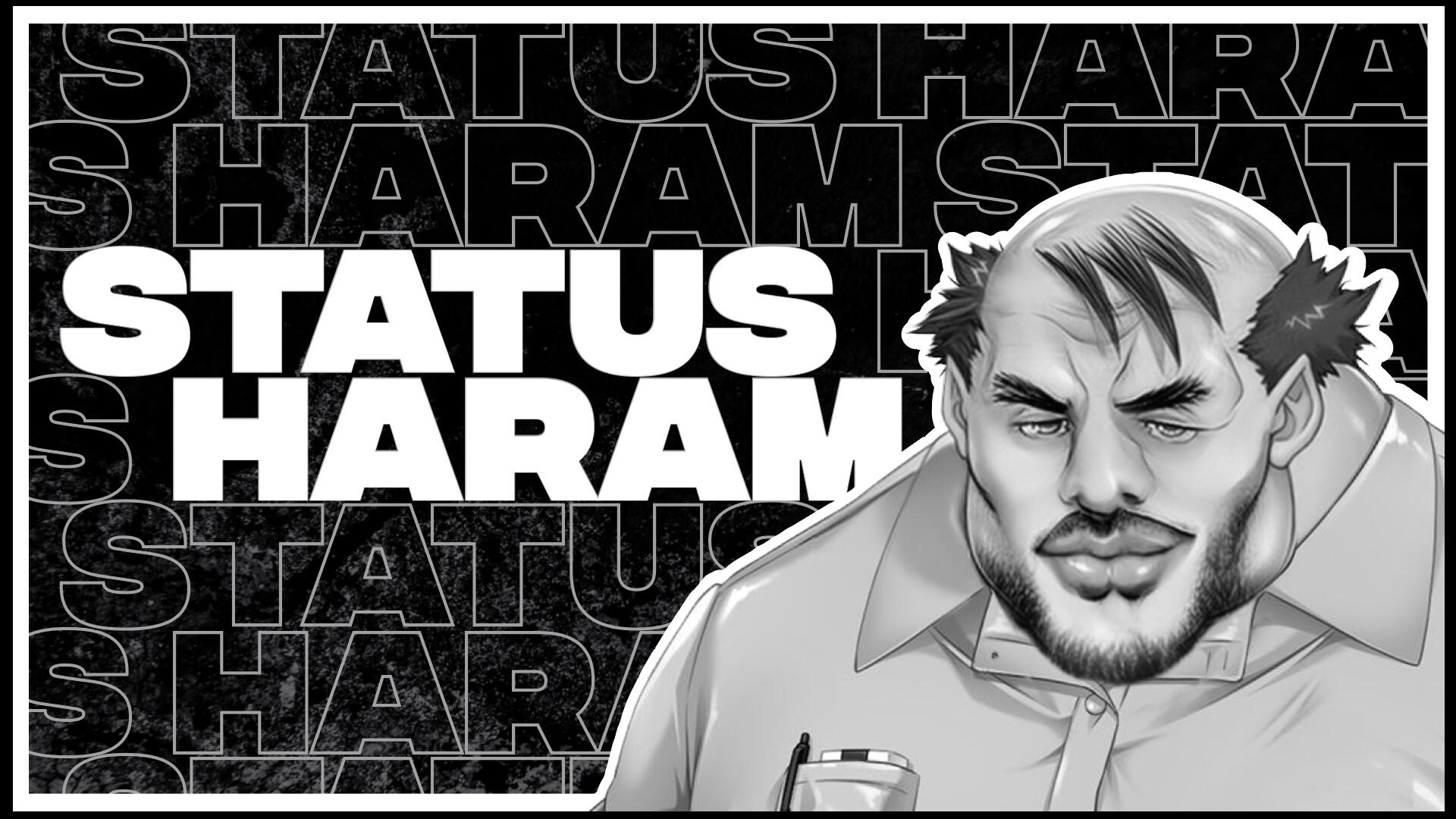 Discovery splash banner for Status Haram Community Discord server