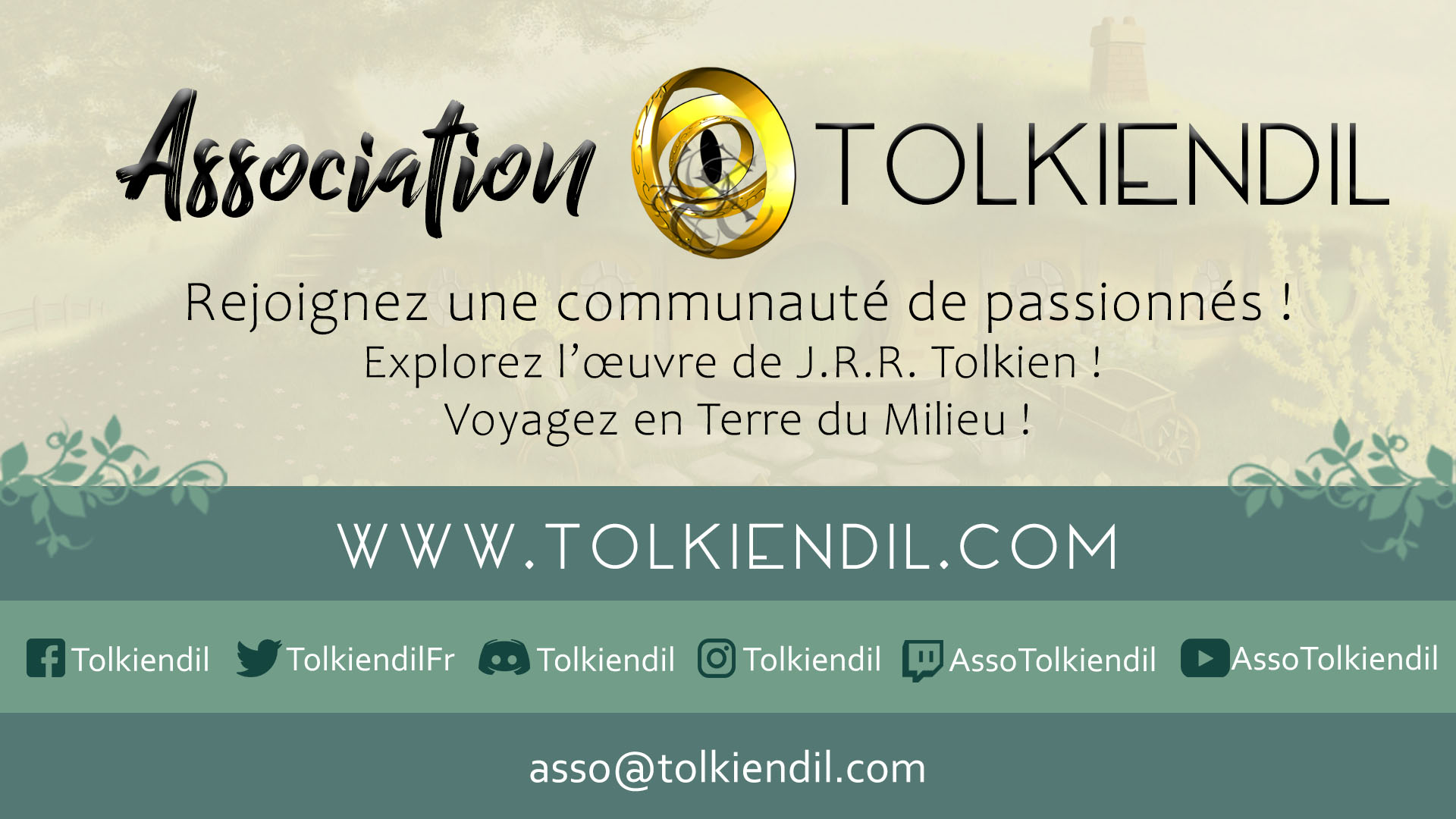 Discovery splash banner for Tolkiendil Discord server
